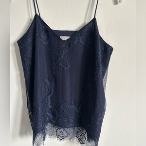 Chelsea28 Midnight Blue Lace Camisole